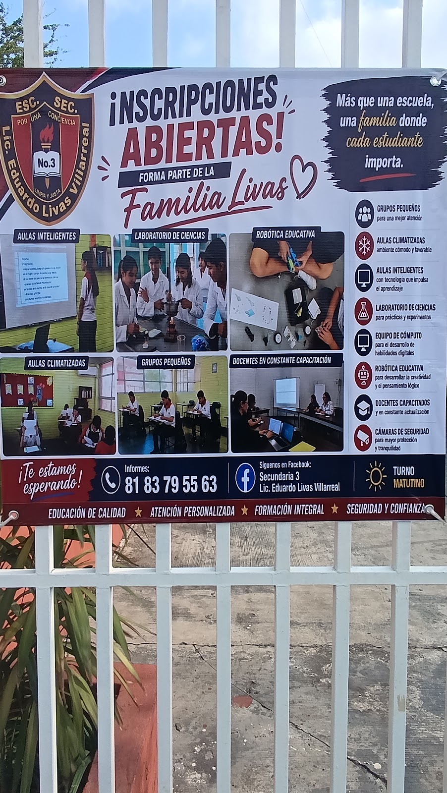 Cooperativa Secundaria Licenciado Eduardo Livas Villarreal, cafetería en San Nicolás de los Garza, Nuevo León