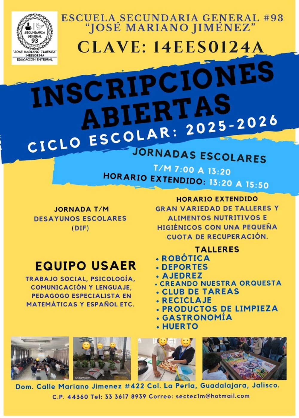 Cooperativa Escolar Secundaria Tecnica No. 1 Mariano Jimenez, cafetería en Guadalajara, Jalisco